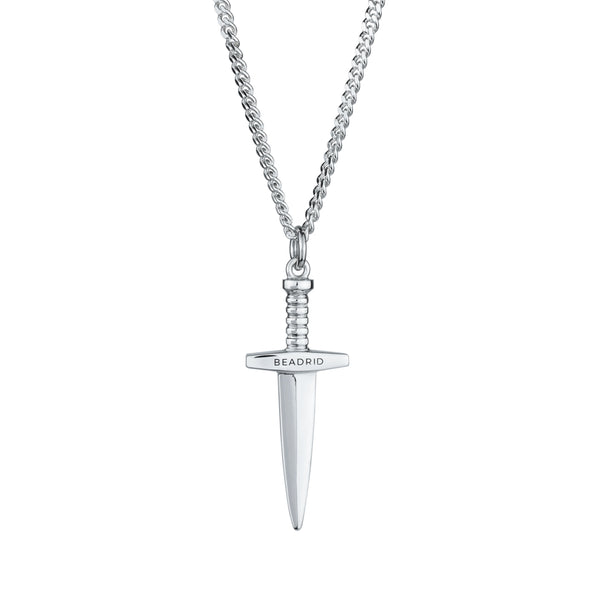 Silver Dagger Necklace - Beadrid