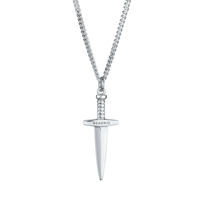 Silver Dagger Necklace - Beadrid