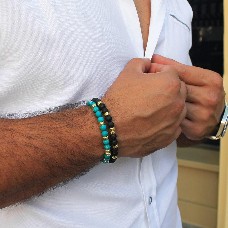 Men's Bali Turquoise Enchant Bracelet - Beadrid