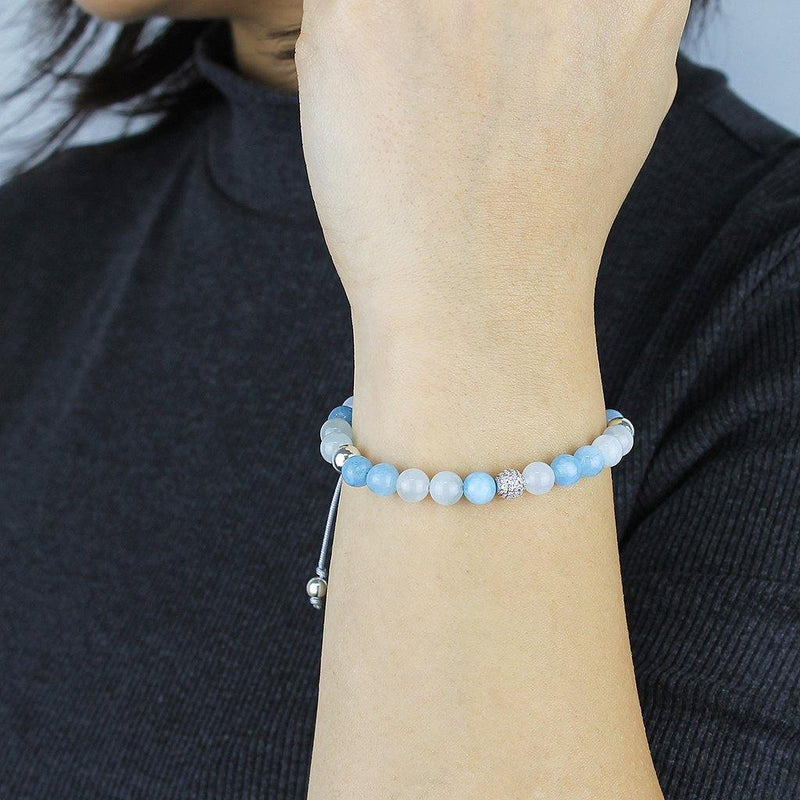 Serenity Aquamarine Bracelet for Her - Beadrid