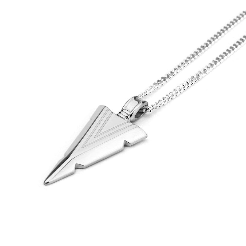 Men's Silver Arrowhead Necklace - Beadrid