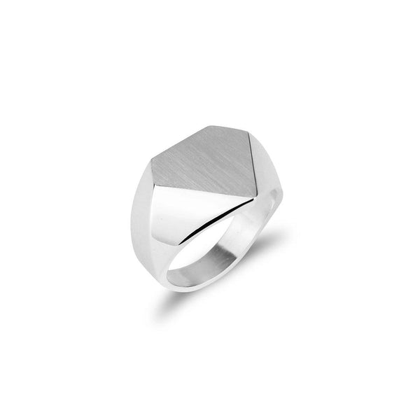 Diamond Shape Signet Ring - Beadrid