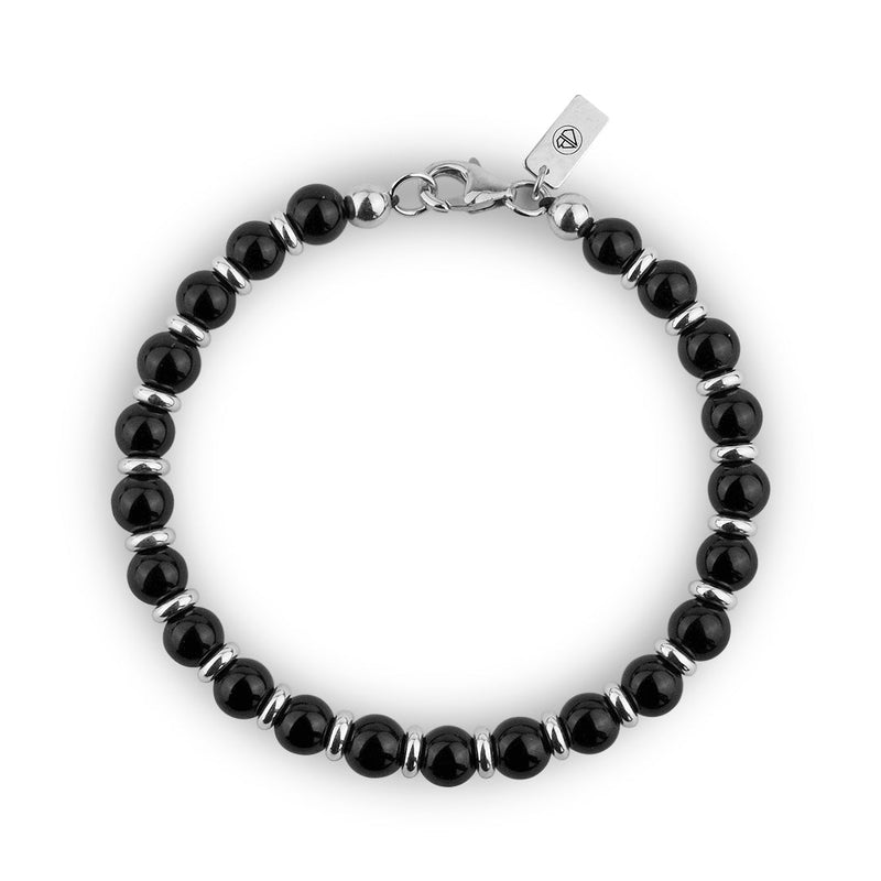 Women's Beaded Bracelet with Onyx