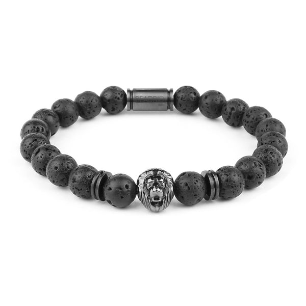 Black Lion Bracelet - Beadrid
