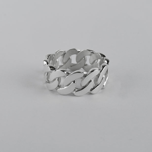 Silver Cuban Ring