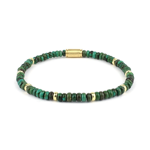 Men's Green Turquoise Natura Bracelet - Beadrid