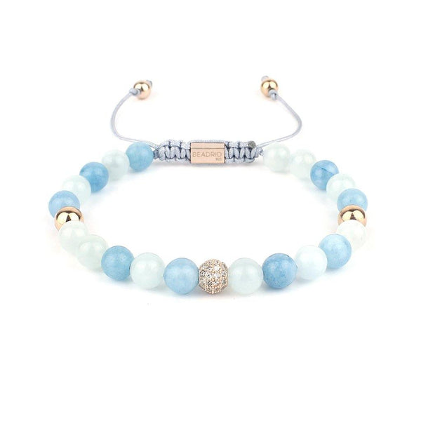Rose Serenity Aquamarine Bracelet for Her - Beadrid